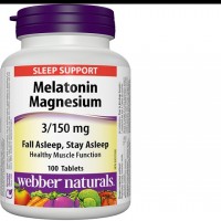 WEBBER NATURALS-МЕЛАТОНИН 3 mg+МАГНЕЗИЙ 150mgX 100