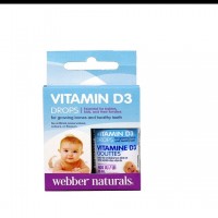 WEBBER NATURALS-Витамин D3 400 IU x 15 ml/ 500дози