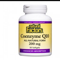 NATURAL FACTORS-КОЕНЗИМ Q10 200 mg x 30 софт.капс.