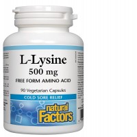 NATURAL FACTORS - Л-ЛИЗИН 500 мг Х 90