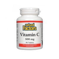 NATURAL FACTORS ВИТ.С500+ШИП,БИОФЛХ90