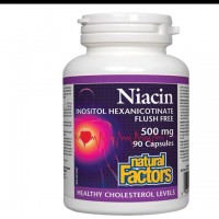 NATURAL FACTORS-НИАЦИН ИНОЗИТОЛ 620 mg x 90 капс.