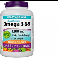 WEBBER NATURALS-ОМЕГА 3-6-9 1200 mg X 150