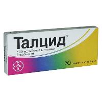 Талцид таблетки 500 МГ. Х 20